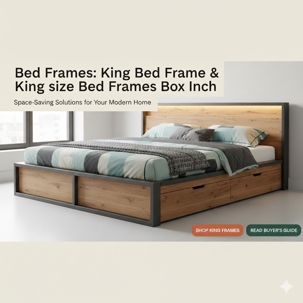 Bed Frames: King Bed Frame & King size Bed Frames Box Inch